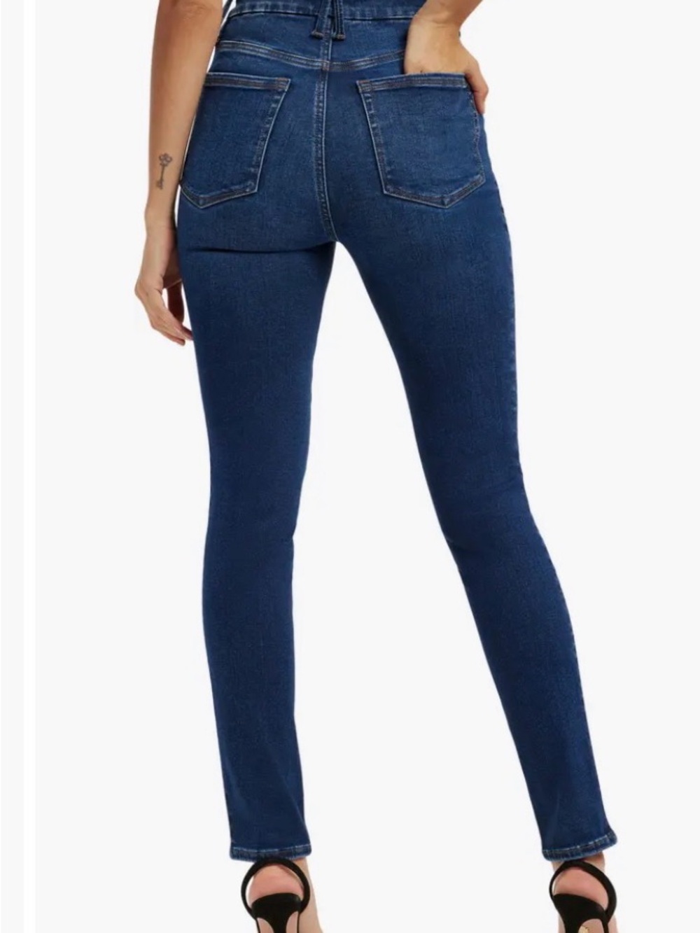 NWT Good American Dark Blue High Waisted Always Fit Good Leg Jeans Size 6-12 - Picture 2 of 14